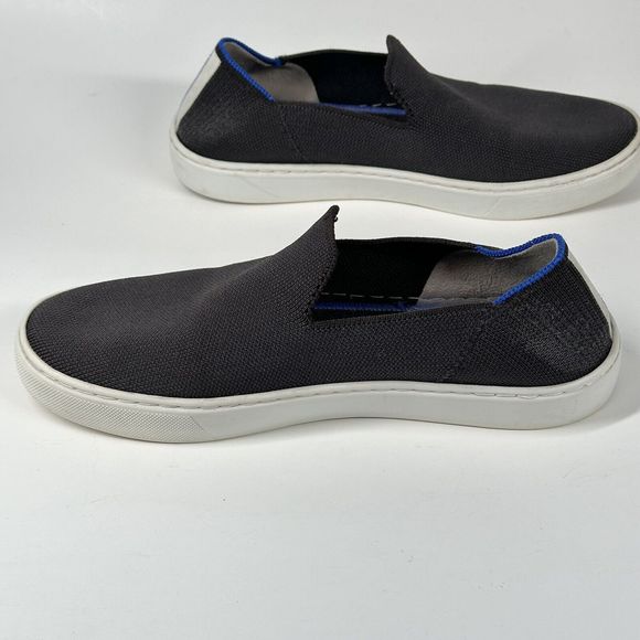 Rothy's Women's The Original Slip On Sneaker Solid Black Textile Shoe Size 7.5 - Picture 7 of 16